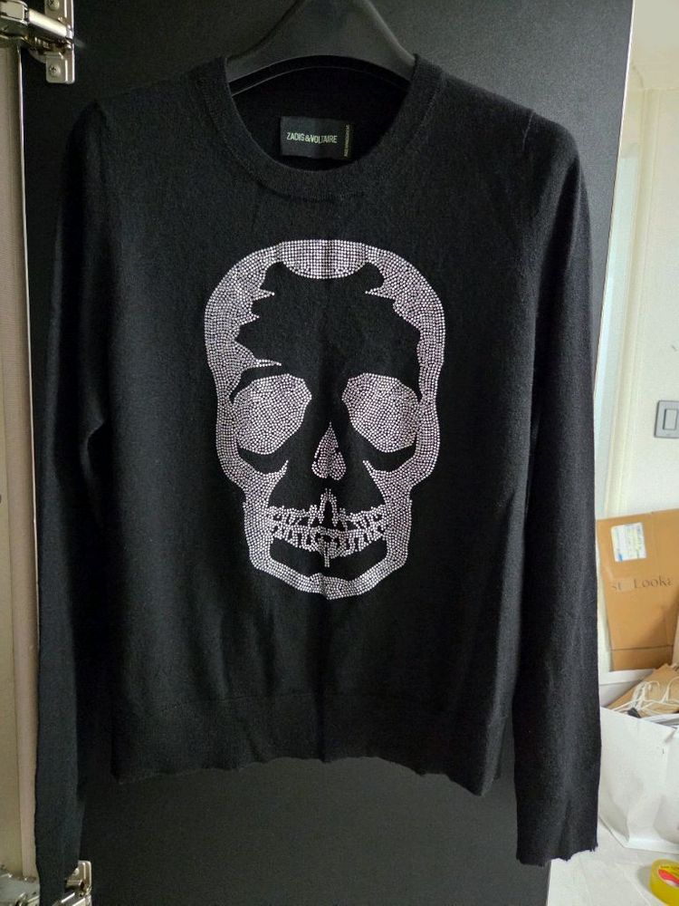 쟈딕앤볼테르 스컬 캐시미어 100니트 ㅡ정품 가격내림--1