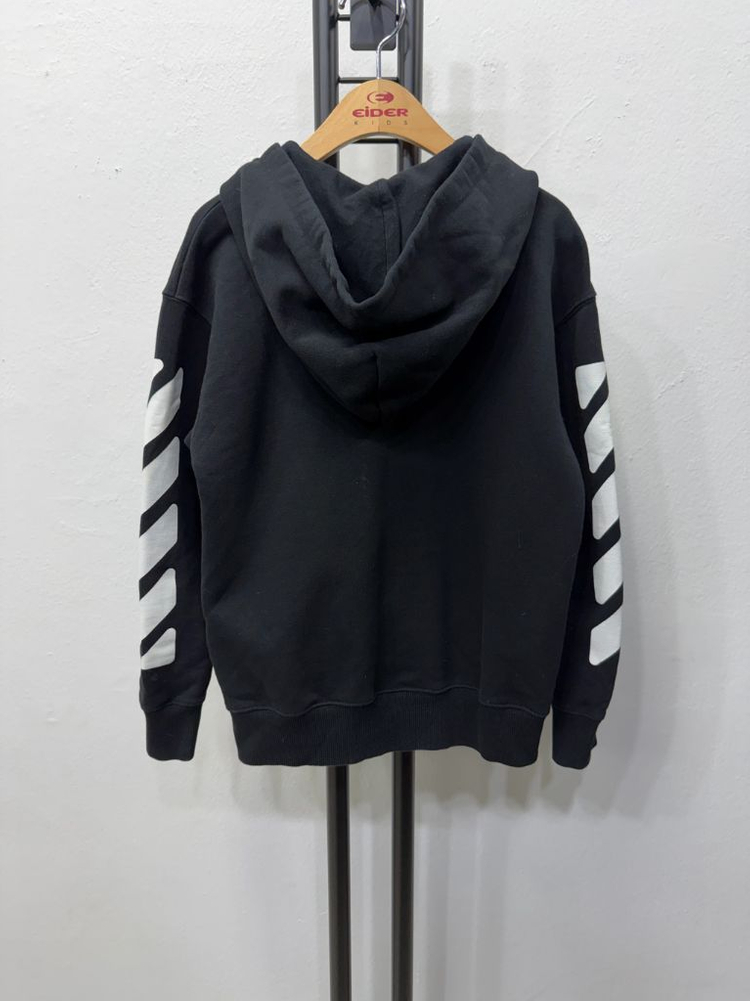 매장판정품) 오프화이트 키즈 블랙 후드집업 8y 이미지