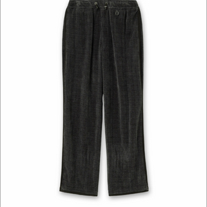 우영미 25fw 카키 니팅 벨벳 트랙 팬츠 판매