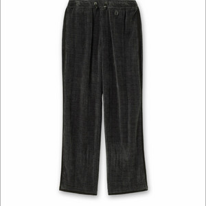 우영미 25fw 카키 니팅 벨벳 트랙 팬츠 판매