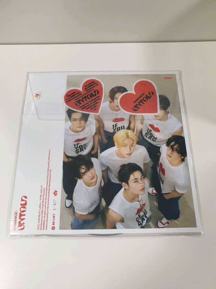 엔하이픈 Romance : Untold 앨범 투명 LP 미개봉--1