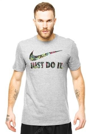 [해외S] 나이키 저스트 두 잇 플로랄 티셔츠 그레이--2