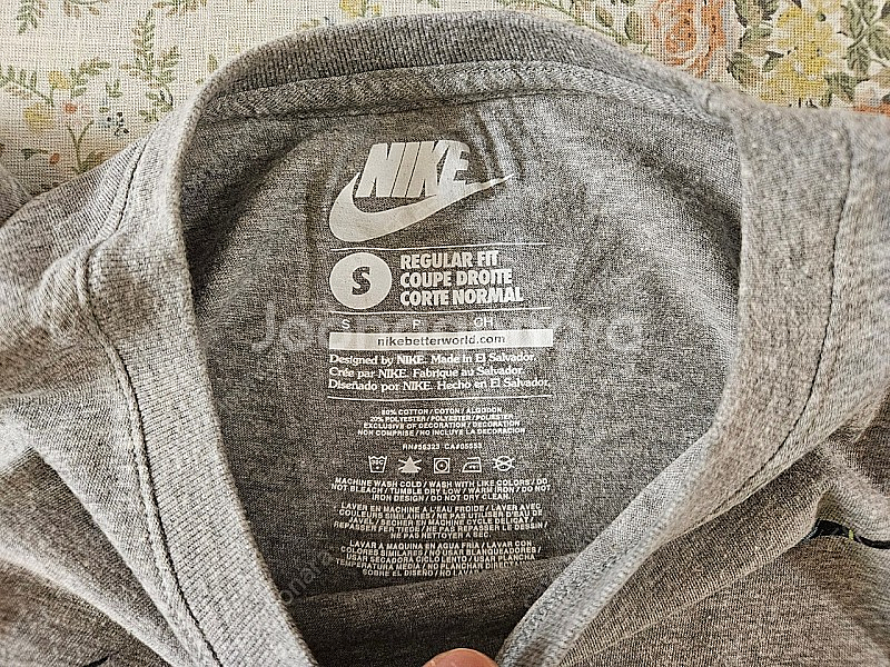 [해외S] 나이키 저스트 두 잇 플로랄 티셔츠 그레이--6