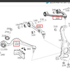 벤츠 w222 s63amg 로어암 스트럿암