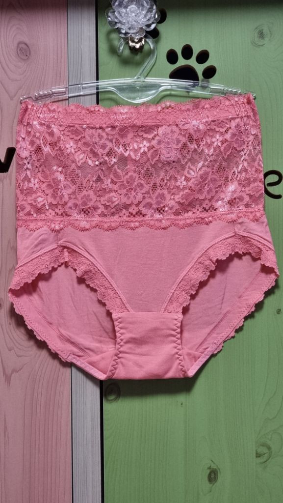 하비 로즈핑크 하이웨이스트 레이스 보정팬티 90S 이미지