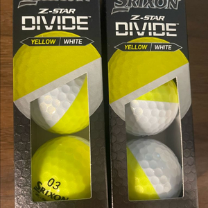 [미개봉/정품] 스릭슨 Z-STAR DIVIDE 투톤 골프공 (연습·라운딩용)