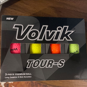 [미개봉] 볼빅 Volvik TOUR-S 골프공 12구 더즌 / 컬러볼