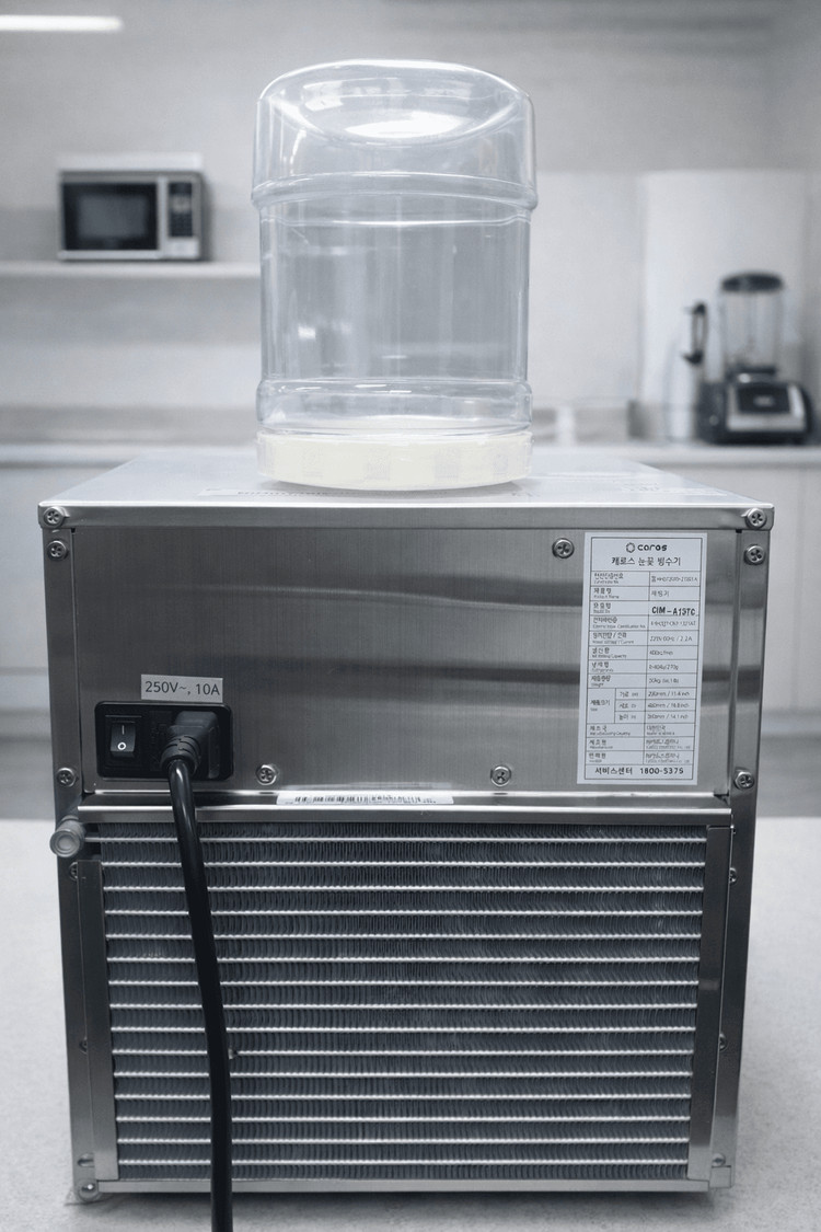 캐로스 눈꽃 빙수기 CIM-A137C 업소용 제빙기--2