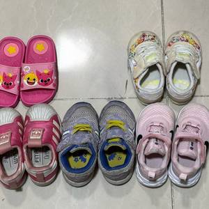 아기 신발 120 130 사이즈 5켤레 일괄 운동화 슬리퍼 나이키 아디다스