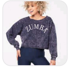 줌바웨어 긴팔 크롭 긴팔 S