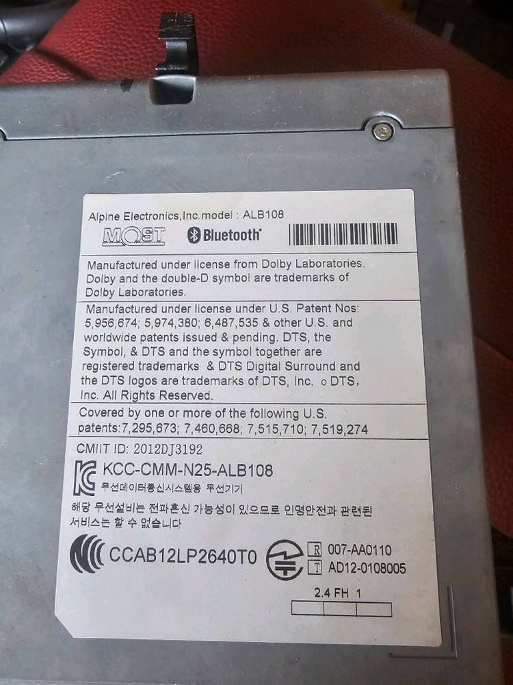 BMW F10 순정 오디오 cic--1