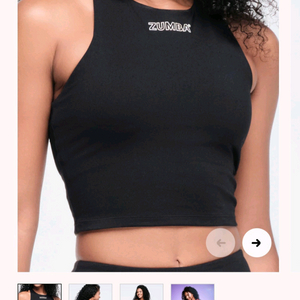 줌바웨어 크롭탑M