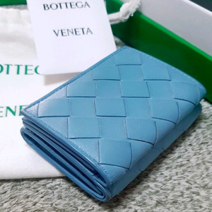 보테가베네타 여성용 인트레치아토 3단 미니 반지갑 정품 판매해요