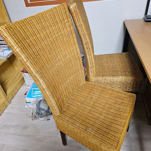 라탄 의자 이미지