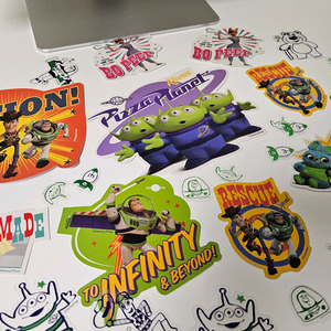 토이스토리 빅사이즈 미니 스티커 모음 세트 스티커팩