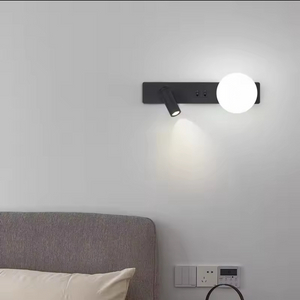 LED 벽등 침실등 거실등. 침대 헤드 독서 등 스위치가있는 크리 에이 티브 미니멀리스트 LED 호텔 객실