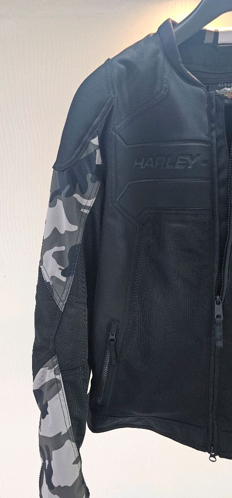 할리데이비슨 라이딩 카모 쟈켓--5