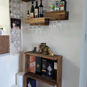 100년이상된 미국 산 올드오크 고재 벽선반