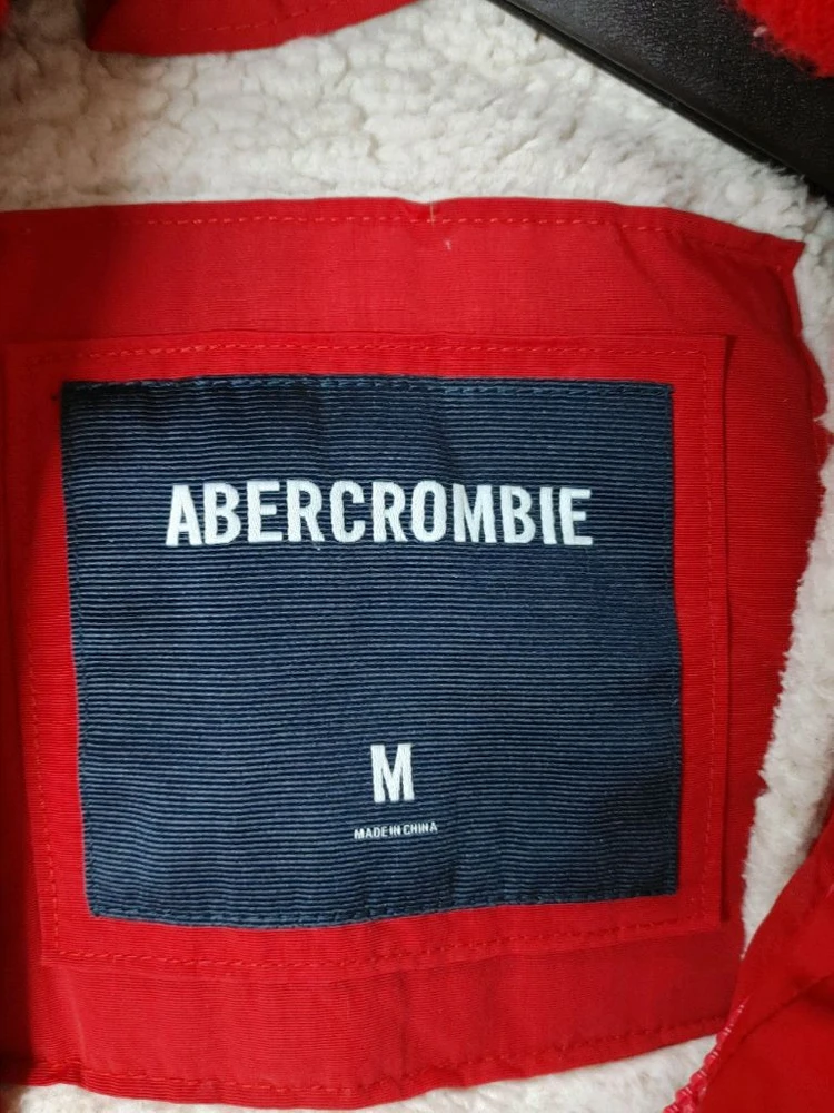 ABERCROMBIE 아베크롬비 찐레드 야상형 후드 파카 이미지