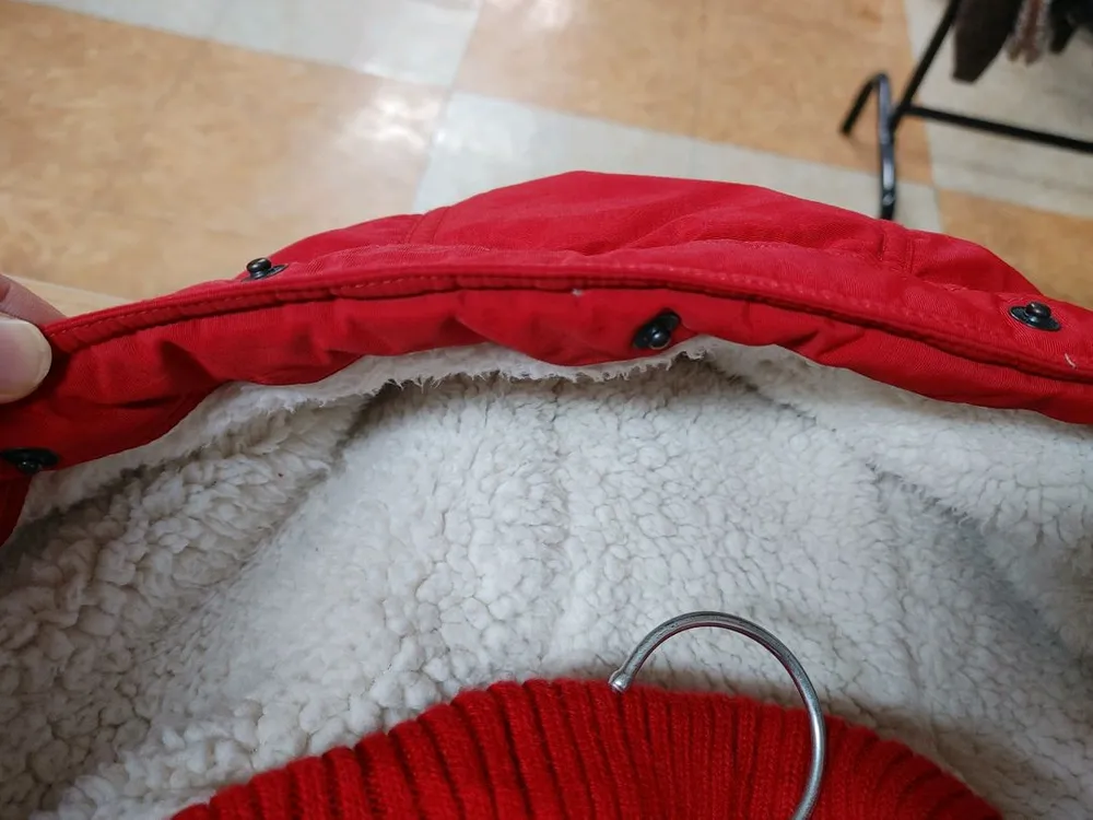 ABERCROMBIE 아베크롬비 찐레드 야상형 후드 파카 이미지