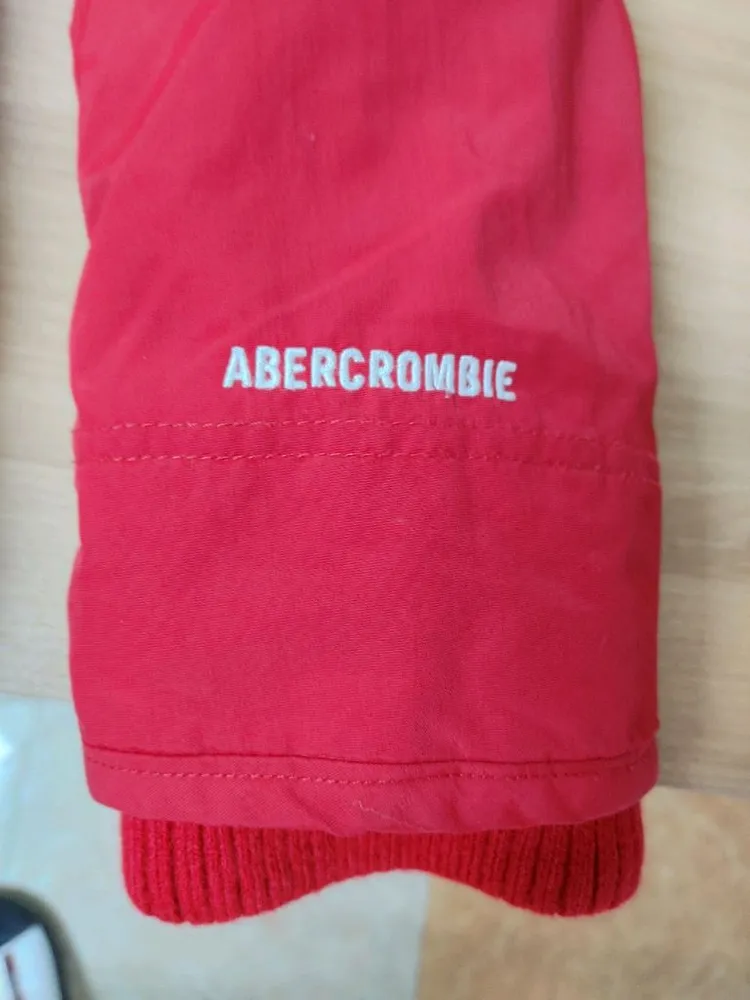 ABERCROMBIE 아베크롬비 찐레드 야상형 후드 파카 이미지