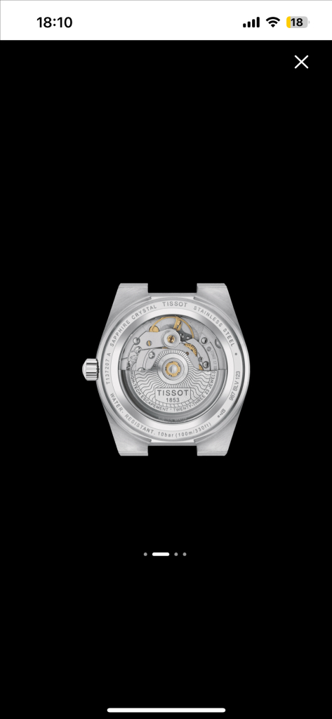 티쏘 PRX 파워매틱80 시계 이미지