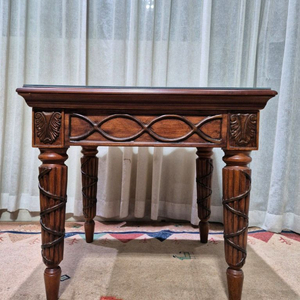 엔틱 원목 사각 테이블