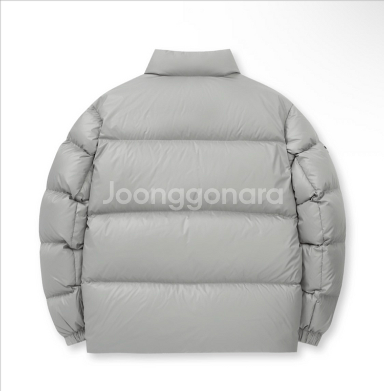 디스커버리 패딩 그레이색 100사이즈 팝니다--5