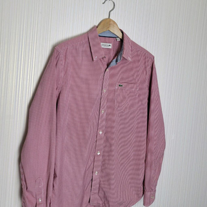 100_라코스테 셔츠 깅엄체크 레드