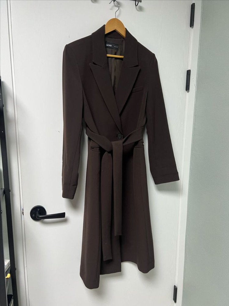 미쏘 테일러드 롱자켓 다크브라운--2