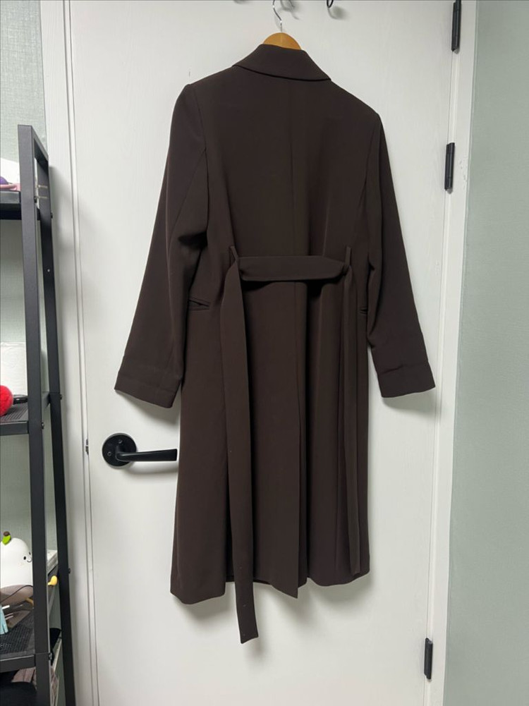미쏘 테일러드 롱자켓 다크브라운--3