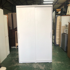 화이트 1200 슬라이드 옷장