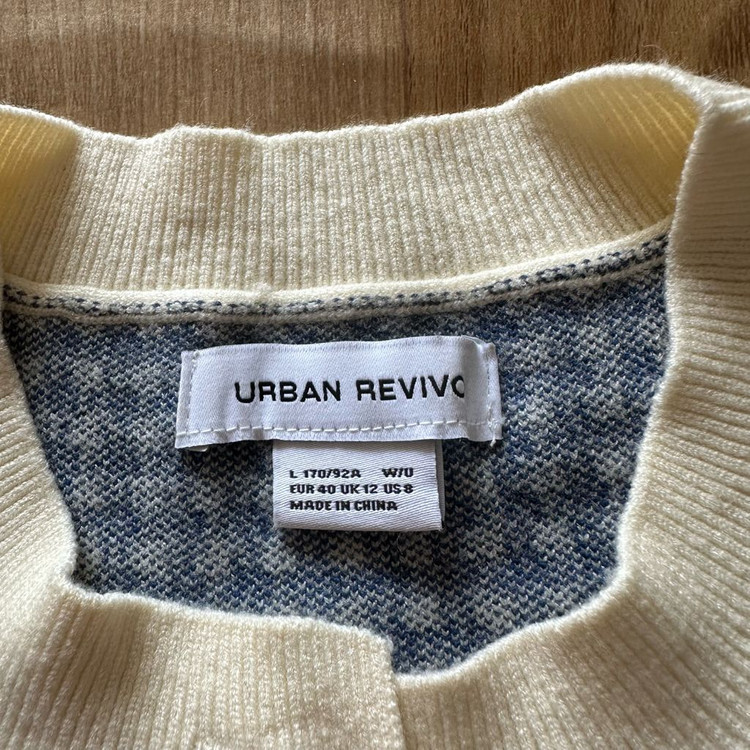 어반레비보 체크니트가디건--1