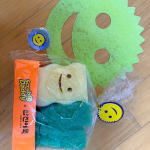 스크럽대디 수세미 삼진어묵 콜라보 새상품+2종