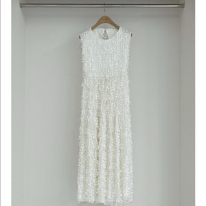 가니송 드레스 브라이덜 스노우 플라워 웨딩드레스