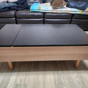 한샘 리프트업 수납형 테이블