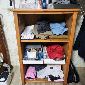 카사미아 원목 3단 책장