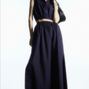 cos 코스 볼류미너스 개더드 맥시 스커트