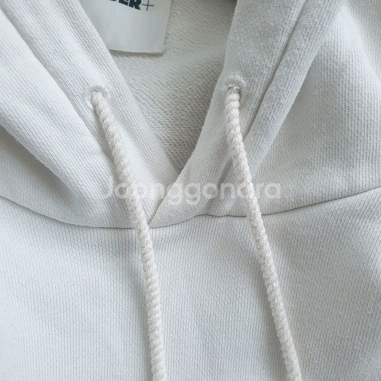 질샌더 로고 화이트 후드티셔츠 XL사이즈 국내 105--7