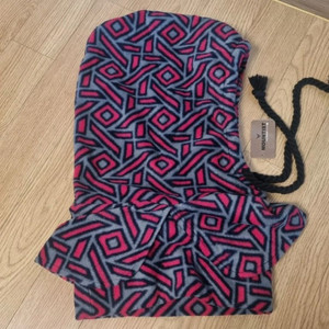 바라클라바 패턴 후드머플러 모자 넥워머 새상품