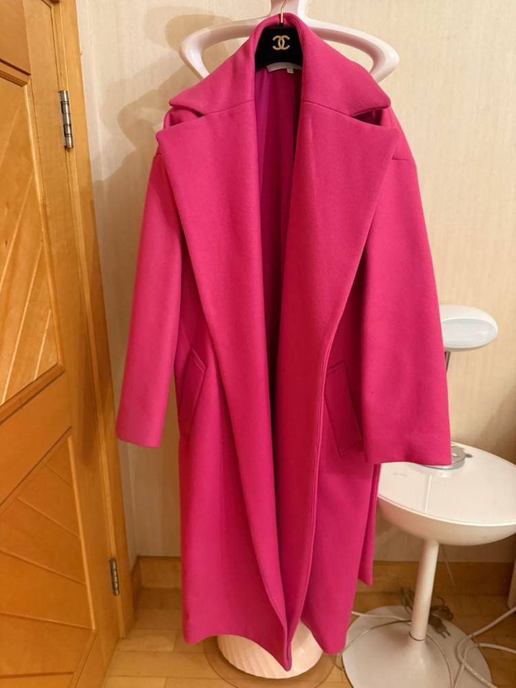 (교환가능)미셸 워 핫핑크 롱코트--3