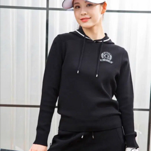 가이거골프 23년 니트후드 조거 팬츠 블랙 세트 셋업 트레이닝 운동복 M