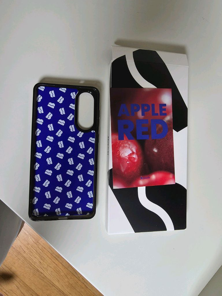 갤럭시 s25 엣지 브리즈피 애플레드 그래파이트 맥세이프 케이스--1