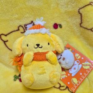 2016 산리오 따뜻한 디자인 시리즈 목도리 폼폼푸린 마스코트 키링 인형