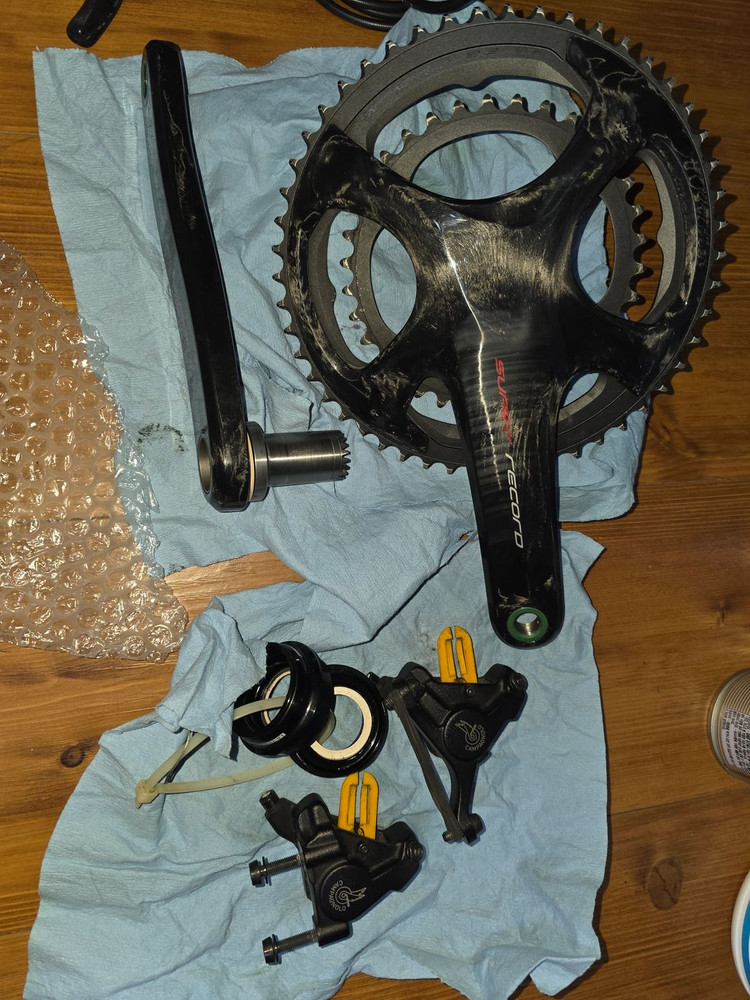 캄파놀로 슈퍼레코드 12단 유압식 기계식 구동계 풀셋 이미지