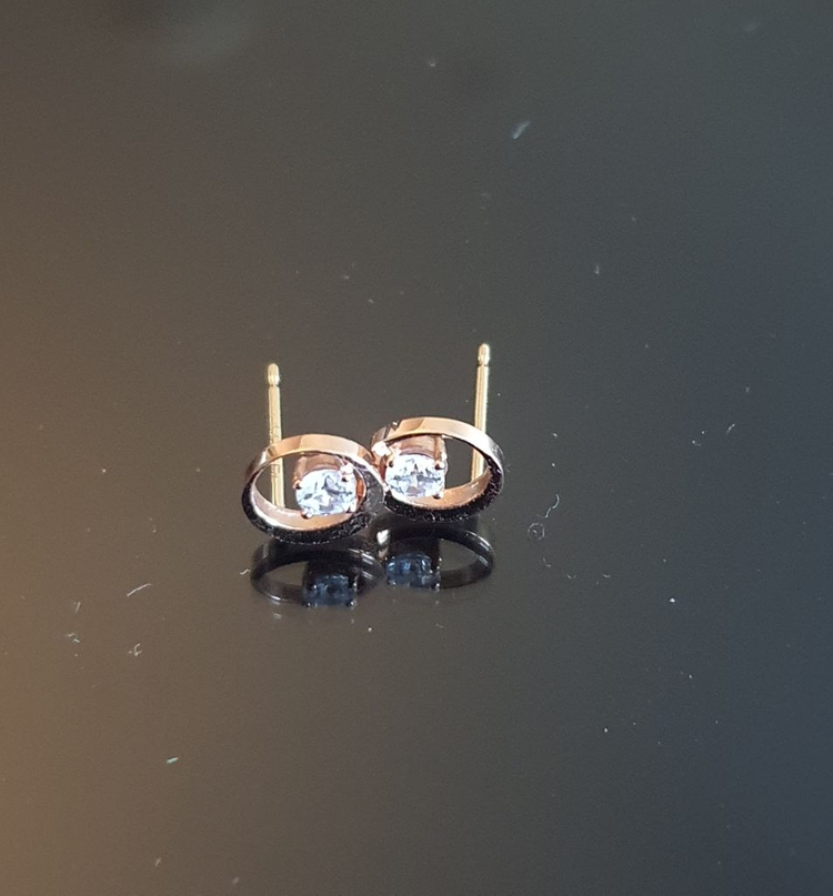 제이에스티나 14k 다이아 금 귀걸이--3