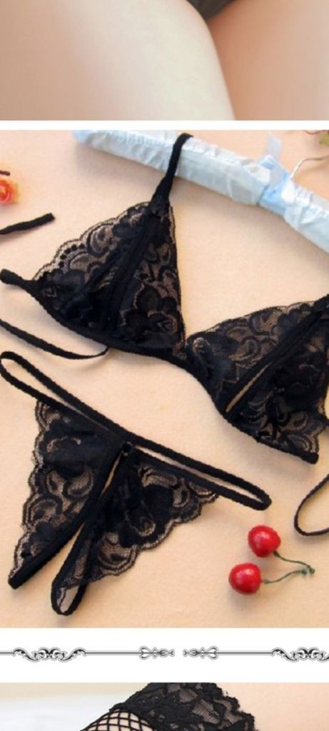 3종*레이스 홀곁 브래지어+팬티+레이스 가면3종 44~55반 이미지
