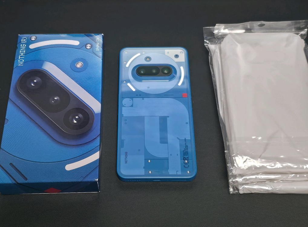 낫싱 3a 12/256 블루 S급 정발, 투명케이스--0