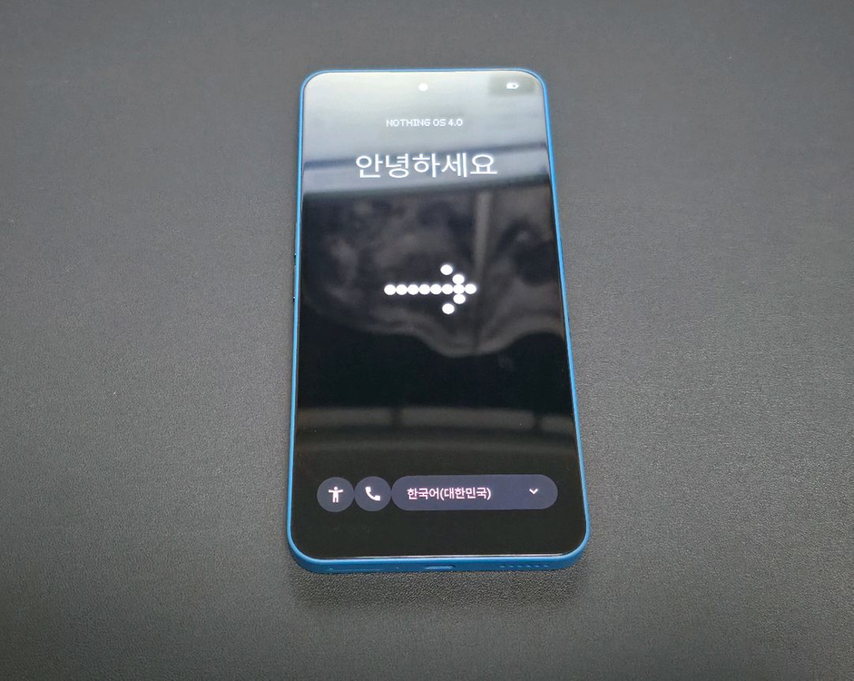 낫싱 3a 12/256 블루 S급 정발, 투명케이스--3