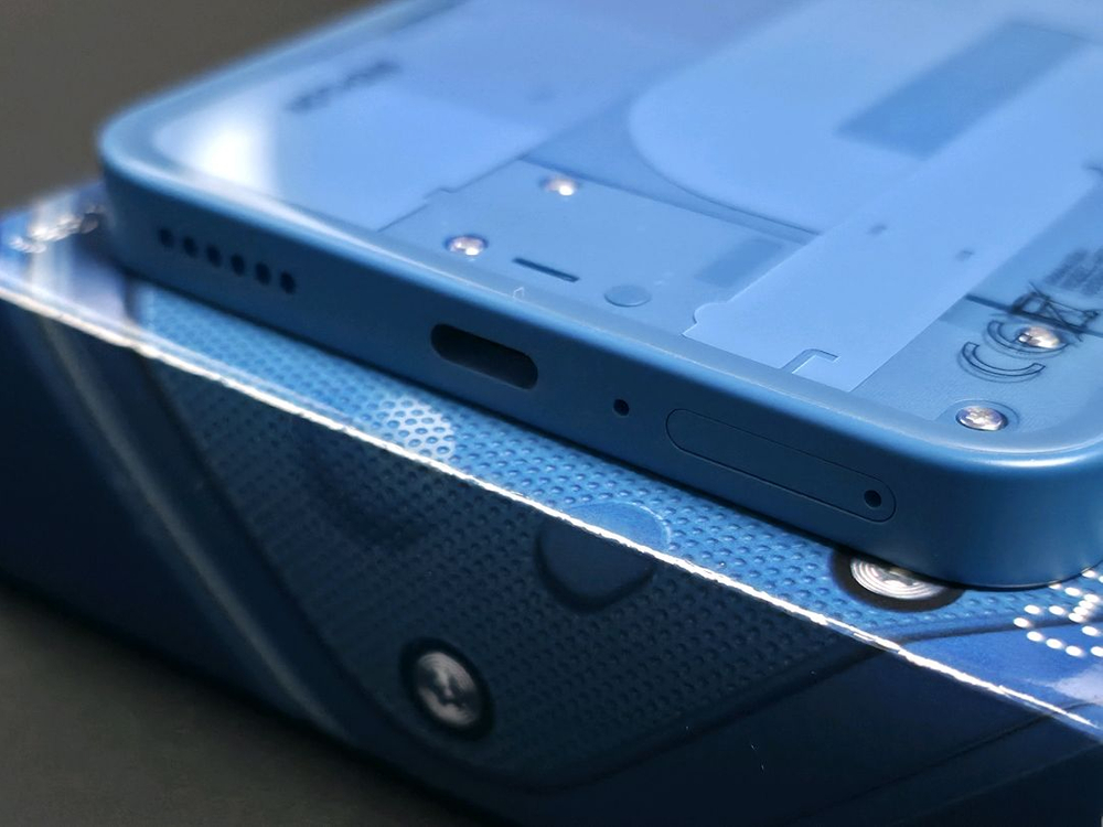 낫싱 3a 12/256 블루 S급 정발, 투명케이스--7